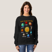 Unsere Sonnensystemphysik Astronomie Sweatshirt (Vorne ganz)