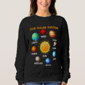 Unsere Sonnensystemphysik Astronomie Sweatshirt (Vorderseite)
