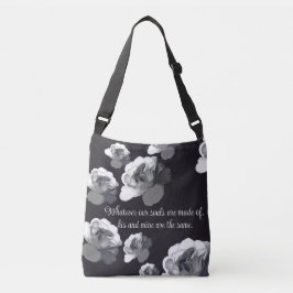 Unsere Soule sind die gleiche gotische Weißrose Tragetaschen Mit Langen Trägern