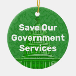 Unsere staatlichen Dienstleistungen retten Keramik Ornament