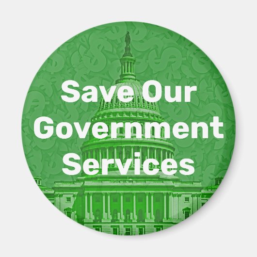 Unsere staatlichen Dienstleistungen retten Magnet (Vorne)