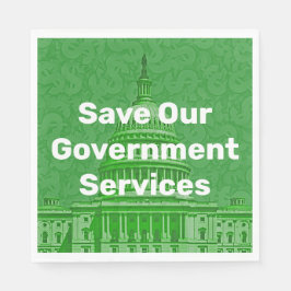 Unsere staatlichen Dienstleistungen retten Serviette