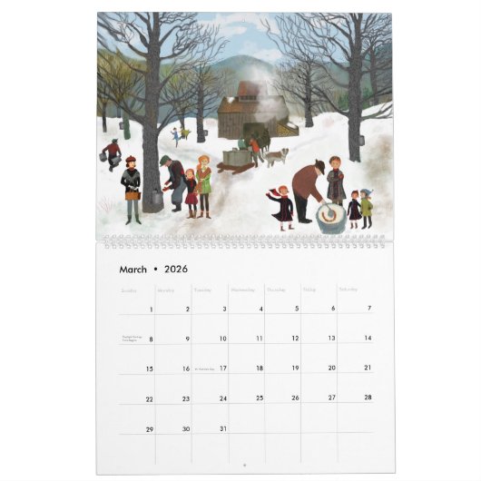 Unsere Stadt 2021 Folk Art Kalender (Mär 2026)