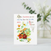 Unsere Stiftung Postkarte (Stehend Vorderseite)