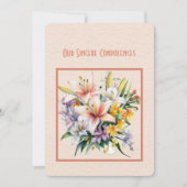 Unsere stille Beileidskarte Mitteilungskarte (Vorderseite)