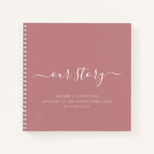 Unsere Story Erinnerungen Paare Keepake Journal Notizblock