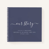 Unsere Story Erinnerungen Paare Keepake Journal Notizblock (Vorderseite)