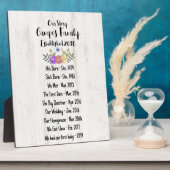 Unsere Story Family Timeline Plaste Keepake Fotoplatte (Seite)