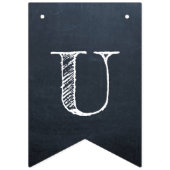 Unsere Story fängt die Chalkboard-Hochzeit an Wimpelkette (Zweite Fahne)