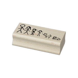 Unsere Strichmännchen Gummistempel