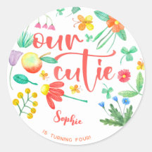 Unsere Süsse ist... floraler Kindergeburtstag.