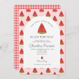 Unsere süße kleine Melone ist auf dem Weg zur Baby Einladung