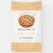 Unsere Süsse Pie 1. Geburtstag Party Banner (Vertikal)