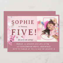 Unsere süße, sonnige Prinzessin wird 5! Party Einl