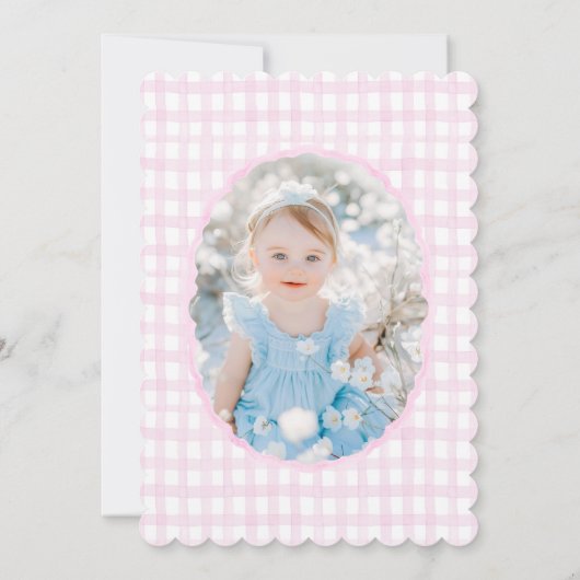 Unsere Sweet Doll Preppy Grandmillennial Floral Einladung (Rückseite)