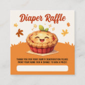 Unsere Sweet Little Süsse Pie Fall Baby Dusche Begleitkarte (Vorderseite)