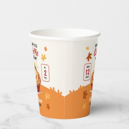 Unsere Sweet Little Süsse Pie Fall Baby Dusche Pappbecher (Rechts)