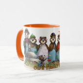 Unsere Tasse "Family Rocks Country Bear" (Vorderseite Links)