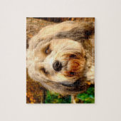 Unsere tibetische Terrier unser Haustier Puzzle (Vertikal)