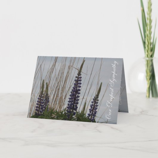 Unsere tiefste Beileid Condolence Card Karte (Vorderseite)