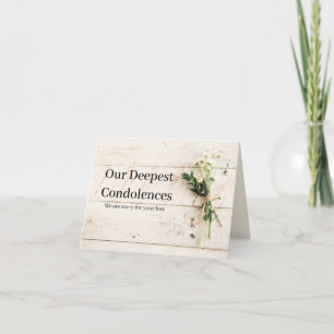Unsere tiefste Beileidskarte Dankeskarte