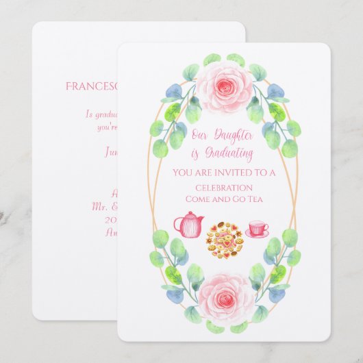 Unsere Tochter ist die Einladung von Wäsche Geschl (Vorne/Hinten)