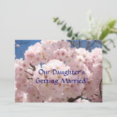 Unsere Tochter wird heiraten! Save the Date Einladung (Stehend Vorderseite)