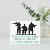 Unsere Truppen Postkarte (Stehend Vorderseite)