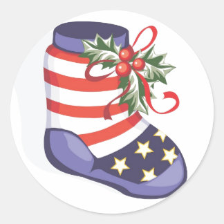 Unsere Truppen Weihnachtsaufkleber Runder Aufkleber