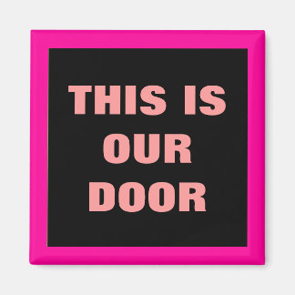 Unsere Tür Generic Stateroom Door Marker Pink Magnet