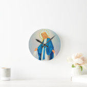 Unsere unbefleckte Empfängnis Runde Wanduhr (Zuhause)