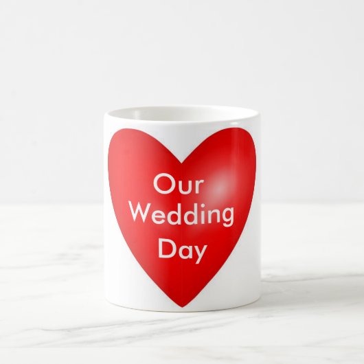 Unsere Valentinhochzeit Kaffeetasse (Mittel)