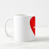 Unsere Valentinhochzeit Kaffeetasse (Links)