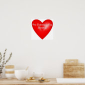 Unsere Valentinhochzeit Poster (Küche)