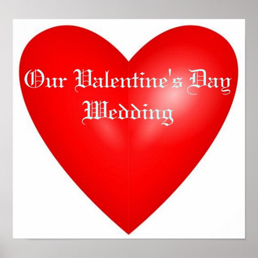 Unsere Valentinhochzeit Poster (Vorne)