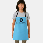 Unsere Vegane Kitchen Child's Blue Schürze (Insitu)