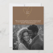 Unsere Verlobung 2 Foto Magazine Cover Einladung (Rückseite)