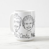 Unsere vier Tassen für Tassen-humorvollen (Vorderseite Links)