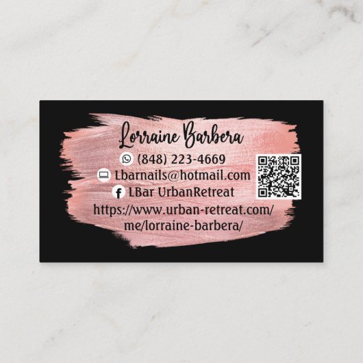 Unsere Visitenkarte (Rückseite)