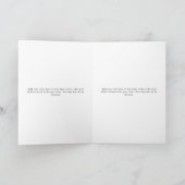 Unsere Voice Card Minimalistische Script Vow Card Karte (Innenseite)