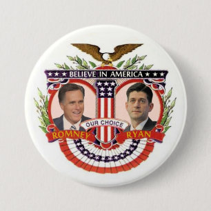 Unsere Wahl: Romney/Ryan Button