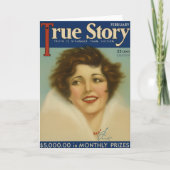 Unsere wahre Geschichte - Vintage Romantik der 30e Karte (Vorderseite)