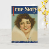 Unsere wahre Geschichte - Vintage Romantik der 30e Karte (Gelbe Blume)