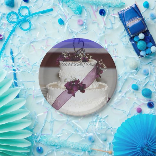 UNSERE WEDDING DAY Paper Plate Pappteller (Party)