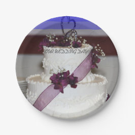 UNSERE WEDDING DAY Paper Plate Pappteller