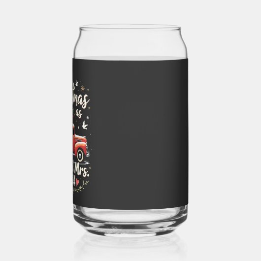 Unsere Weihnachten als Mr. und Mrs. 2024 Matching Dosenglas (Links)