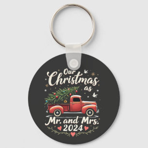 Unsere Weihnachten als Mr. und Mrs. 2024 Matching Schlüsselanhänger