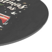 Unsere Weihnachten als Mr. und Mrs. 2024 Matching Schneidebrett (Ecke)