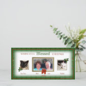 Unsere Weihnachts-zusammen-Fotokarte Feiertagskarte (Stehend Vorderseite)