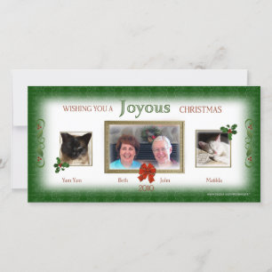 Unsere Weihnachts-zusammen-Fotokarte Feiertagskarte